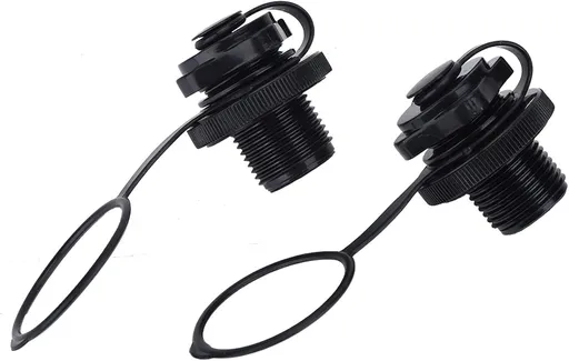 2Pcs Inflatable Boat Valve, Spiral Air Plug for Kayak, Raft, Air Mattress - Replacement Screw Boston Valve for Rubber Dinghy, Pool Airbeds