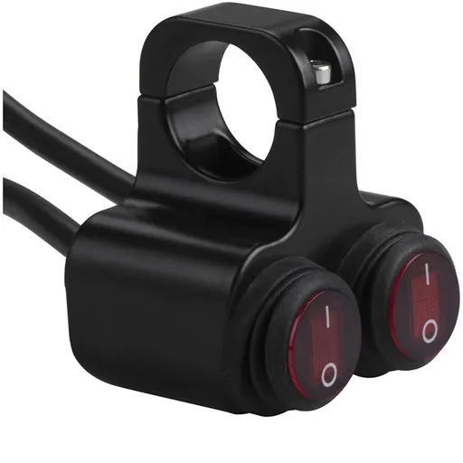 12V Waterproof Motorcycle Atv Bike 22Mm 7/8 Inch Handlebar Dual Control Kill Button Headlight Switch Hazard Brake Fog