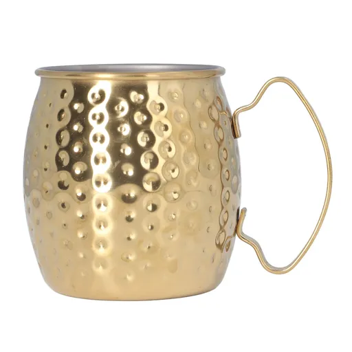 Moscow Mule Mug Exquisite 304 Stainless Steel 500ml Large Capacity Cocktail Mug for Bars Hotels Restaurants Gold