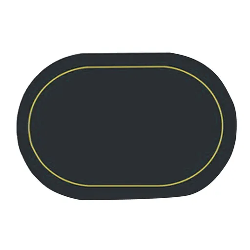 2Pcs Leather Oval Dining Food Mat Oil Proof Insulation Restaurant Table Home Hotel Non Slip Bowl Pad Placemat Black