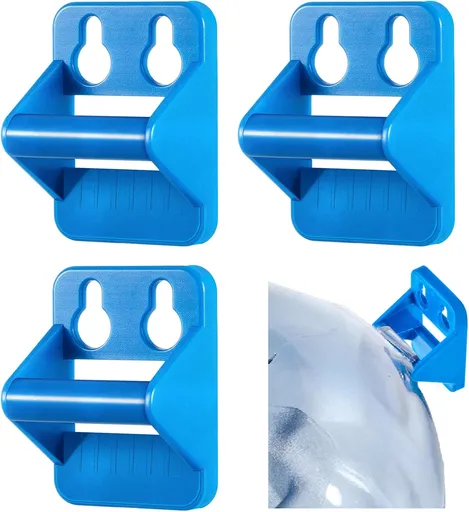 4 Pcs Ice Bucket Hanger Bracket Ice Bucket Hook Holder Compatible with Saf T Tote for Storage Sanitary Drying Management Accessory, Blue