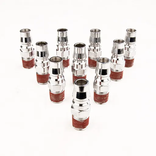 10X 1/4" Nitto Type Male Air Coupling Coupler Fitting Connector 4 x 1.5cm
