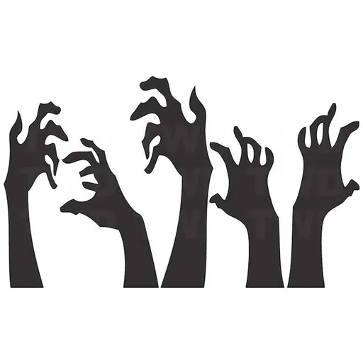 Halloween Wall Sticker Horrible Halloween Ghost Hand Wall Decal Removable Shadowy Figure Glass Window Wall Stickers Decor