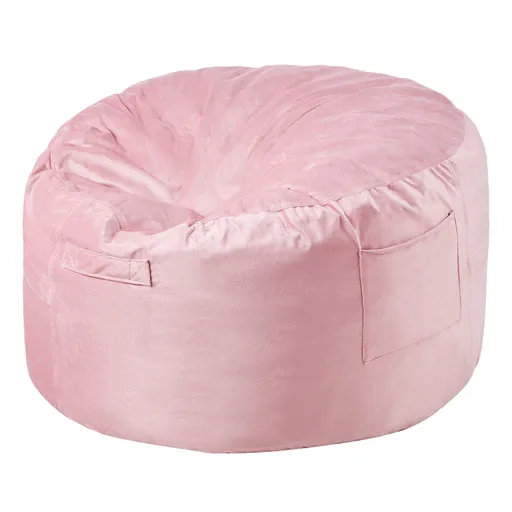 Bean Bag Chair,91 cm Round Bean Bag Chair with Removable and Washable Cover, 25D Memory Foam Filled with Soft and Smooth Dutch Velvet, Bean Bag for Bedroom or Playroom, Blue