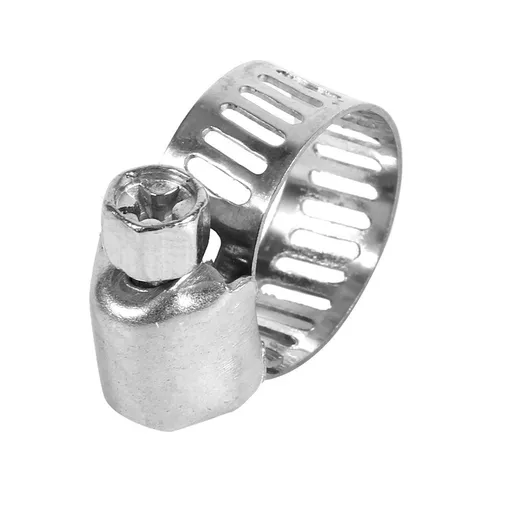 Galvanized Steel Hose Clamps 1"-inch for Pipe Worm Gear Plumbing Automotive - Bulk Pack of 1 Clamps.