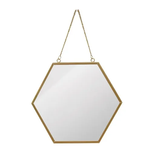 Hanging Bathroom Mirror Wall Mounted Makeup Mirror Assorted Color Metal 1Pack