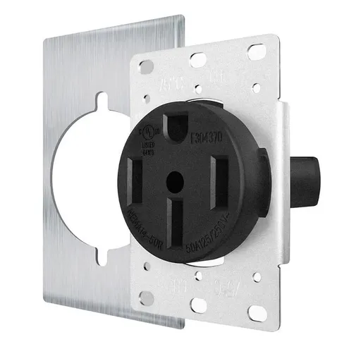 14-50 Outlet By Industrial Grade for Even ,No Overheating or Melting, EV Charging 50Amp 125/250V Receptacle