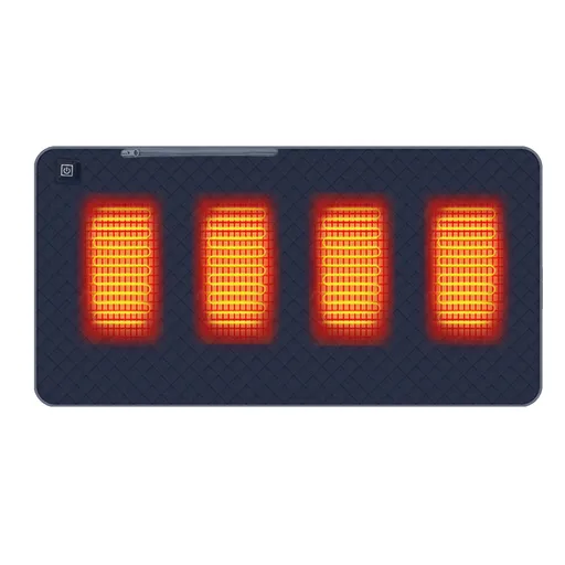 Heated Seat Cushion 3 Temperature Levels Washable Portable Heating Chair Pad for Home Outdoor 17.7x35.4in Navy Blue