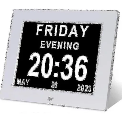 Dementia Watch Large Digital Calendar Day Date Watch for Seniors with Alzheimer's