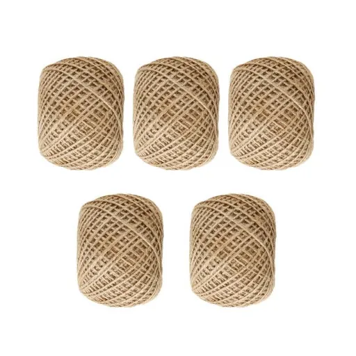 Sisal Rope Natural Jute Hemp Manila Twine String Cord 1-14mm Thick Craft DIY - 5Rolls-3MM*100M
