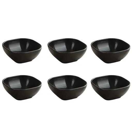 Sauce Dipping Bowls, Sushi Dipping Bowl, Square Multipurpose Sauce Dish Seasoning Dishes, for Tomato Sauce, Soy and other Party Dinner (Set Of 6)