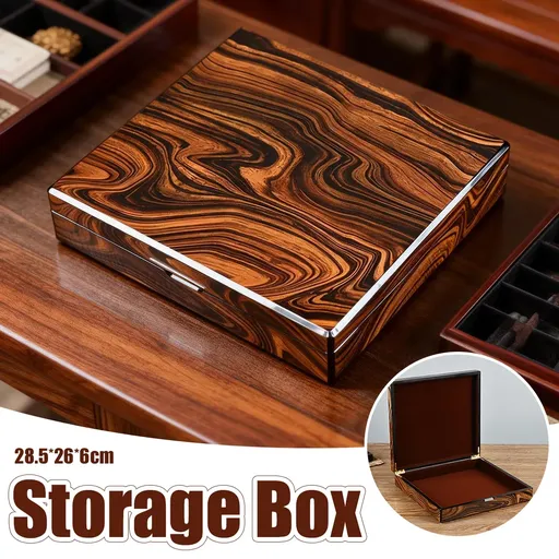 Vintage Wooden Jewelry Cigar Packaging Gift Box Retro Decorative Storage Jewelry