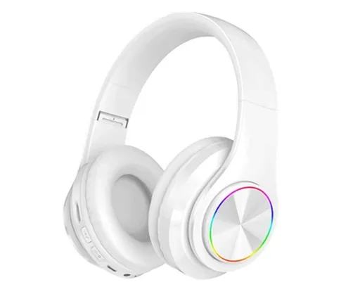 Bluetooth Over Ear Headphones - Foldable Stereo - Lightweight Wireless Headset with Mic