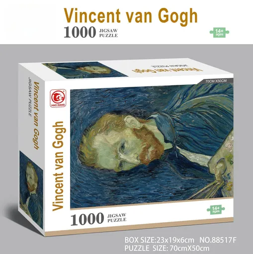 1000 piece Jigsaw Puzzle for Adults - Landscape Cityscape Art, Premium Quality Paper Cardboard, 70x50cm Finished Size, Stress Relief Brain Game Gift for Ages 14+ 【Vincent van Gogh】