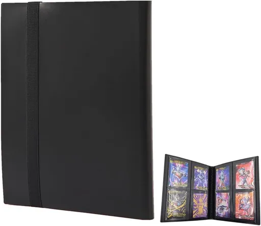 Football Star Card Collection Album 1 Pack, 4-Grid, Compatible with Pokemon and Sports Cards
