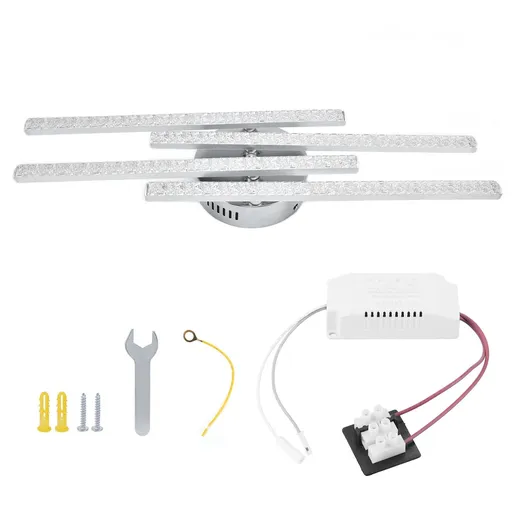 4-Strip Ceiling Light Nordic Modern LED Ceiling Lamp Home Office Coffee Shop Decoration AC85-265VWhite Light