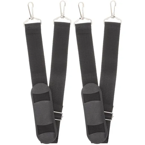 Instrument Case Strap Black 2pcs