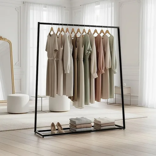 Commercial Clothing Garment Rack Retail Shop Black