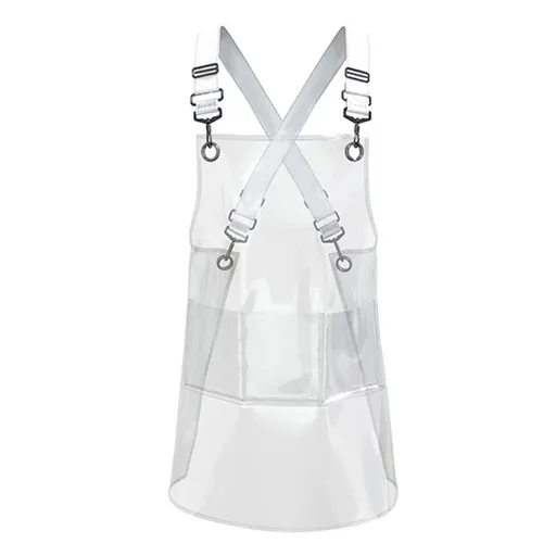 Hair Stylis Apron for Salon Barber Cross-back Hairdresser Waterproof Work Apron With 3 Pockets (23.6” )