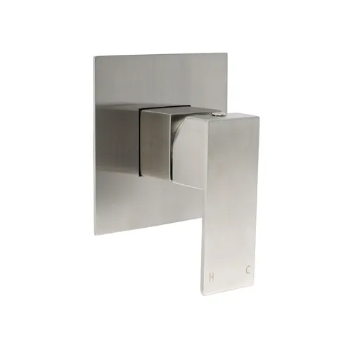 Nickel Brushed Square Lead Free Shower Hot Cold Mixer Ceramic Cartridge Spindle