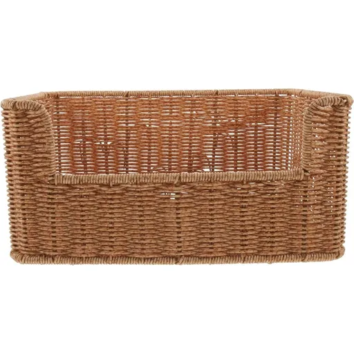 Hamper Imitation Rattan Basket Imitation Woven Basket Office 34X24X16CM