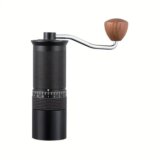 1-Pack, Manual Coffee Grinder, Hand Coffee Grinder with Built-in Digital Adjustable Setting, Black, Stainless Steel Conical Burr, Coffee Bean Grinder