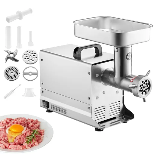 Commercial Electric Meat Grinder 21 Lbs/Min Sausage Stuffer Maker Kitchen