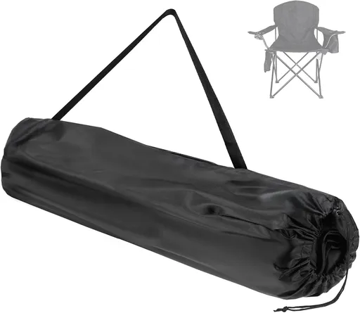 Camping Chair Replacement Bag for Coleman Portable Folding Chair Carry Bag with Shoulder Strap, Protective Carrying Chair Bag for Travel Outdoor Camping Sports, Black (Chair is Not Included)