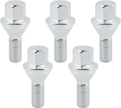 5PCS M12x1.25 Wheel Lug Bolts OEM 6509933AA 611-005,0.75" Hex 1.03" Shank Wheel Studs Compatible with Jeep Cherokee Compass Chrysler Dodge,Professional Wheel Bolts Car Accessories (for Jeep)