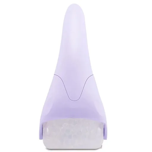 Detachable Ice Roller Facial Massager, Cooling Ice Bead Roller for Skin Soothing and Pore Minimizing, Full-Body Cold Massage Tool - Purple