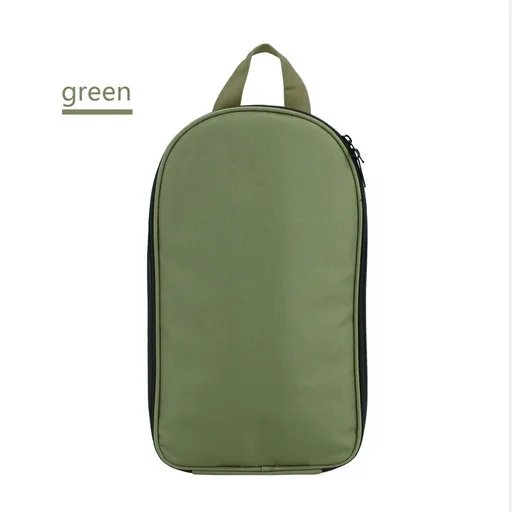 Portable Kitchen Utensil Storage Bag - Lightweight Organizer for Camping and Outdoor Cooking, Green