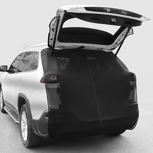 Size M Black Tailgate Mosquito Net Screen - Magnetic Bug Protection for Boot Opening