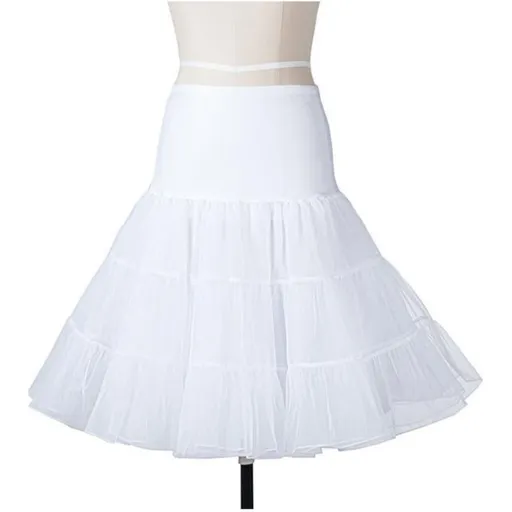House Of Dasein Sweetest Little Christmas Dress - M - White Petticoat