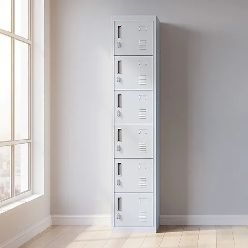 6-Door Locker for Office Gym Shed School Home Storage