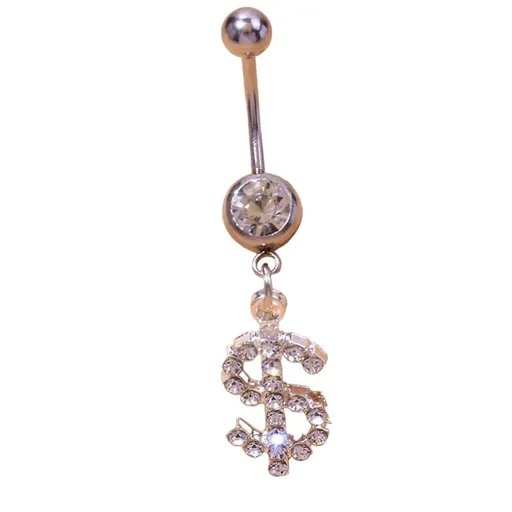Abdominal button ring, summer belly button perforation danger, abdominal button ring, bar bikini waist, women's jewelry
