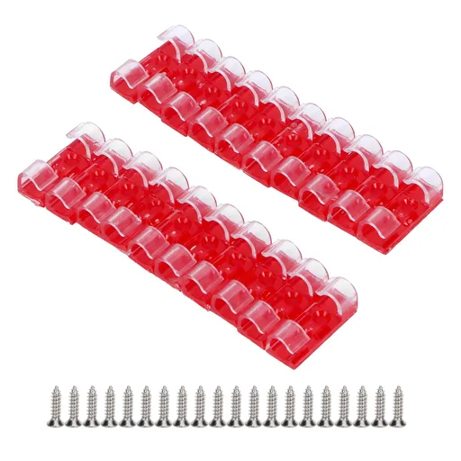 20 Piece Cable Clip Self Adhesive Wire Clamp Fastener Desktop Organizer Transparent