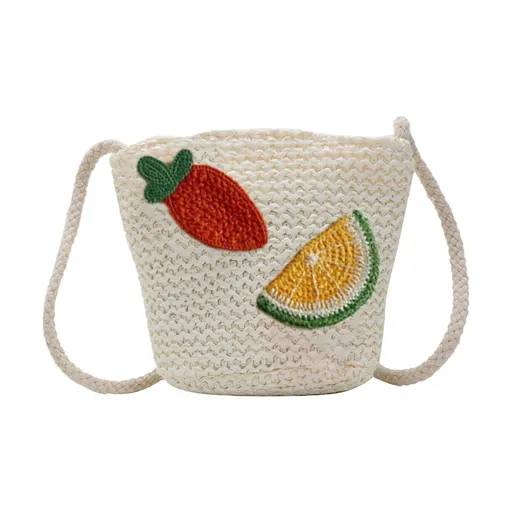 Girls Knitting Bag Straw Handbags for Summer Crossbody Bag Kids Wallet Girls Purse Straw Bag Beach Bag Beach Tote Bag Little Girl Cross Body Purses Summer Beach Bag B