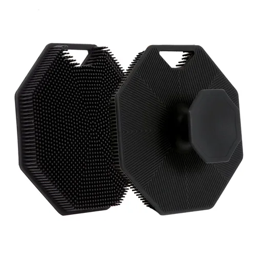 Silicone Loofah, Scalp Exfoliator Hair Shampoo Skin Cleaning Brush, Bath & Body Brushes for Men Women use in Shower (2Pack)