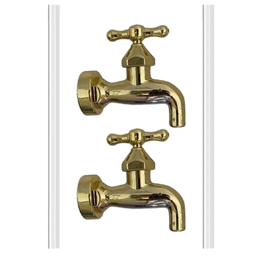 2-Pack Invisible Flowing Spout Water Fountain Faucet for Outdoor Garden and Patio Decor