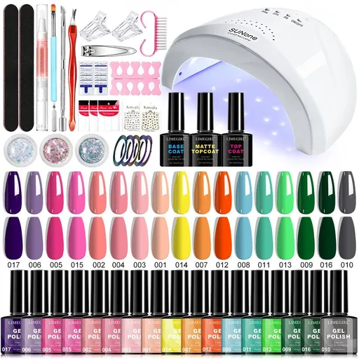Nail Art Kit Gel Lamp Nail Grinder Nail Polishes Nail Art Tools Multi Size