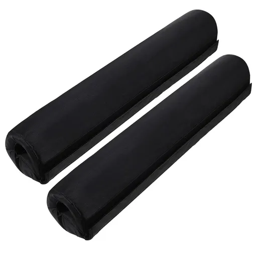 2-Pack Black Weight Lifting Barbell Pads for Enhanced Comfort and Stability during Strength Training Workouts