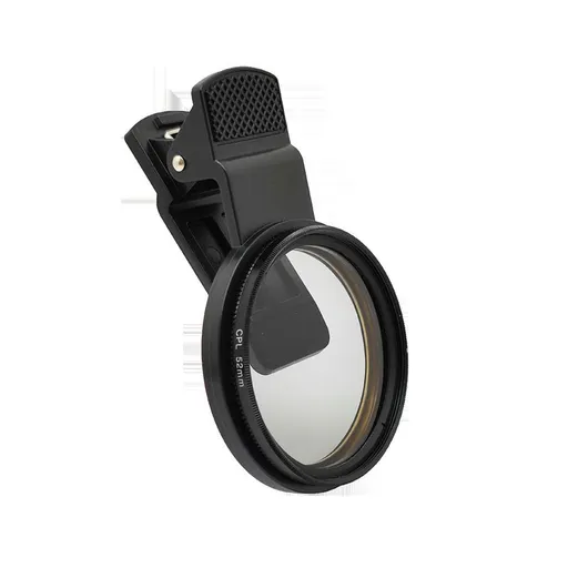 52mm Clip-on Phone Camera Lens Filter,Phone Lens Filter Kit, CPL Lens Universal Cellphone Lens Filter Compatible