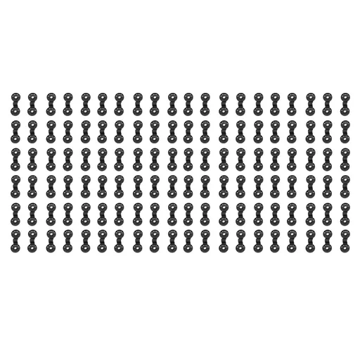 100pcs Shade Cloth Plastic Clips Round Fixing Clips for Greenhouse Outdoor Garden Anti Bird Netting Agricultural Sunshade Black