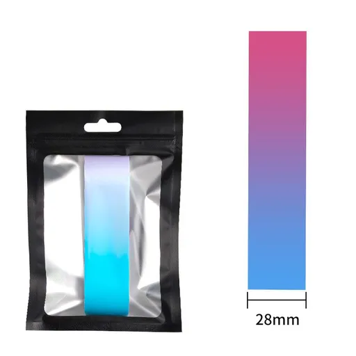 Pickleball Paddle Edge Guard Tape - Blue Pink gradient Protective Trim Strip, Flexible Adhesive Paddle Edge Protector for Scratch Resistance, Decorative Wear Guard