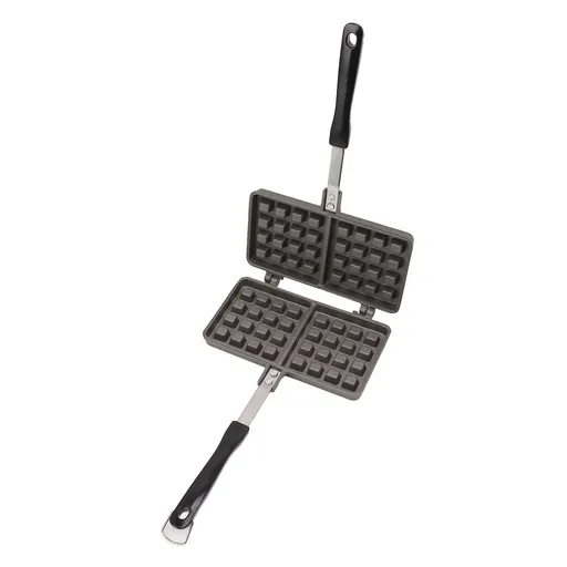 Manual Waffle Maker - Double Nonstick Aluminum Alloy Waffle Mold for Hash Browns, Pancakes