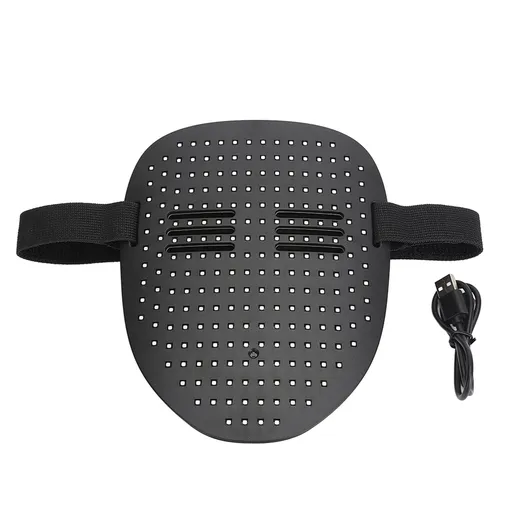 LED Party Face Cover Gesture Sensing Adjustable Light Up Transforming Face Cover for Cosplay Carnival Festival