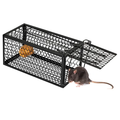 Mouse Trap Catch and Release Humane Animal Rodent Cage, Trap Mice, Rats, Chipmunks, Squirrel, Indoor and Outdoor, Easy to Use