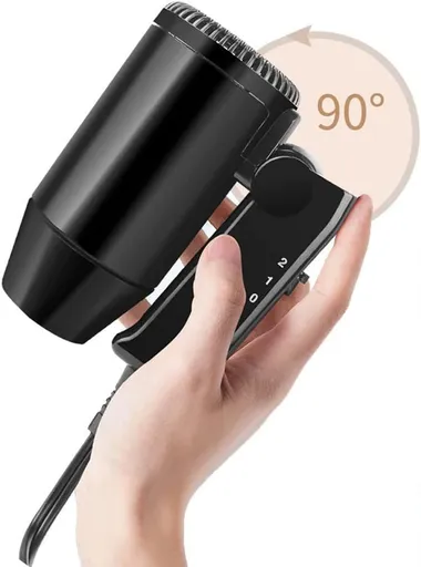 12 V Car-Styling Hair Dryer Hot & Cold Blow Dryer Foldable Hair Blower Window Defroster with 2 Levels for Self-Driving Travel