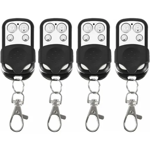 4 Pack Universal Electric Garage Door Remote Control, 433 MHz