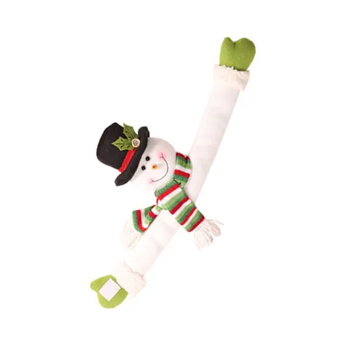 Cute Curtain Tiebacks Clip Decorative Cartoon Window Drapery Ties for Holiday Bedroom Living Room Snowman Version